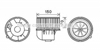 AVA QUALITY COOLING vw8354 -  Электродвигатель, вентиляция салона